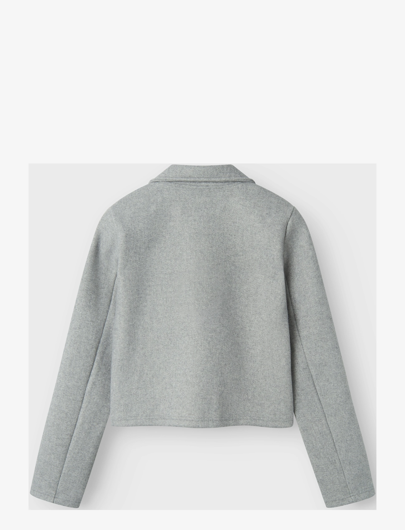 LMTD - NLFLOVE LS SHORT TRENCH COAT - light grey melange - 1