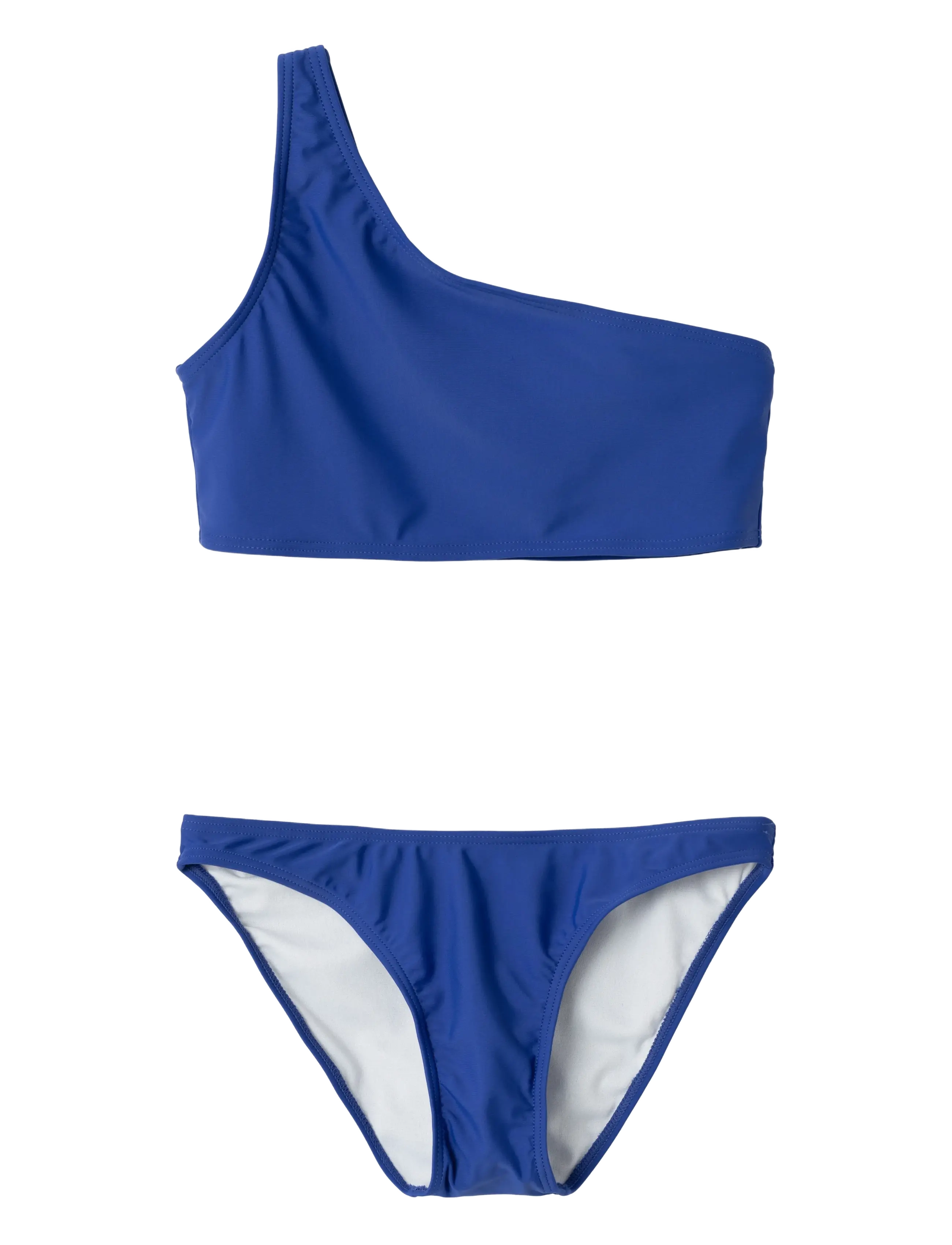 LMTD Nlfzilse One Shoulder Bikini, Børn, One Shoulder Bikini, Blå, Str: 170-176