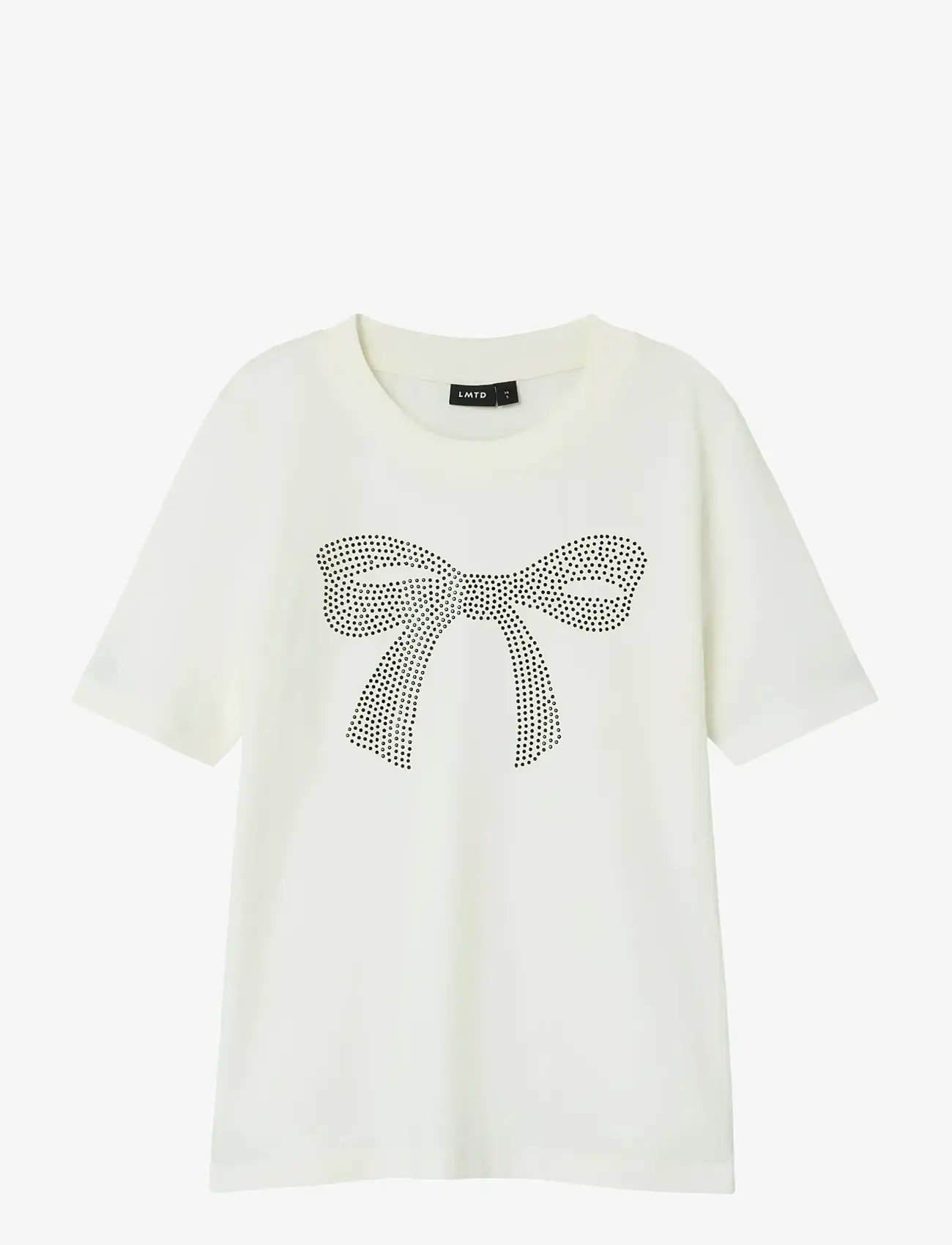 LMTD - NLFBOWI SS SHORT S TOP - short-sleeved t-shirts - white alyssum - 0
