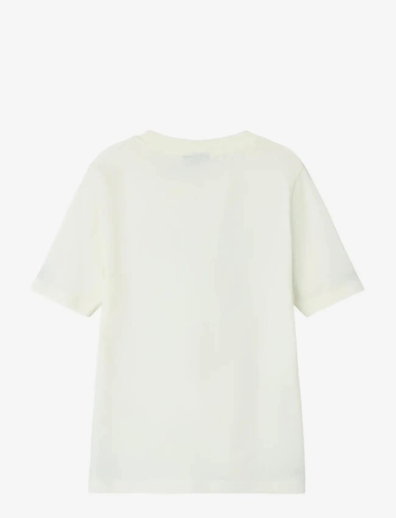 LMTD - NLFBOWI SS SHORT S TOP - short-sleeved t-shirts - white alyssum - 1