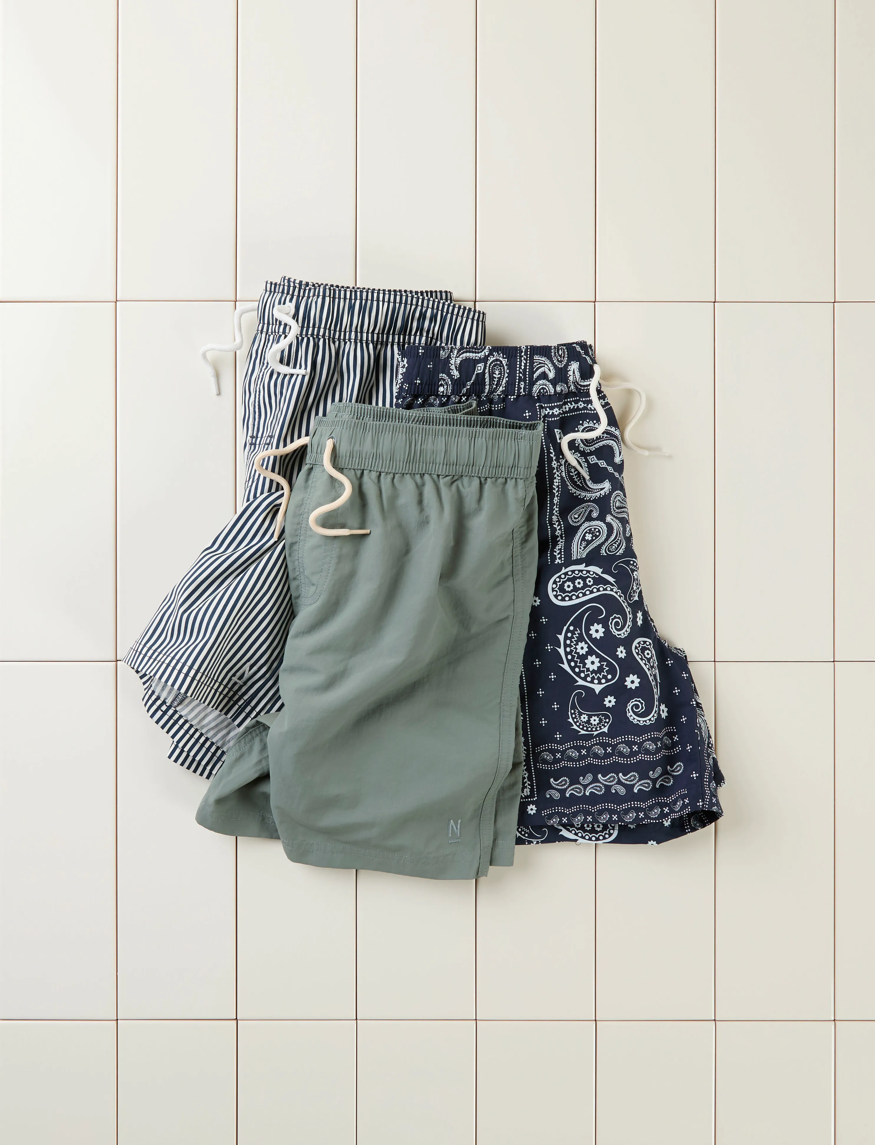 LMTD - NLMZAKRO SHORT SWIM SHORTS - agave green - 3