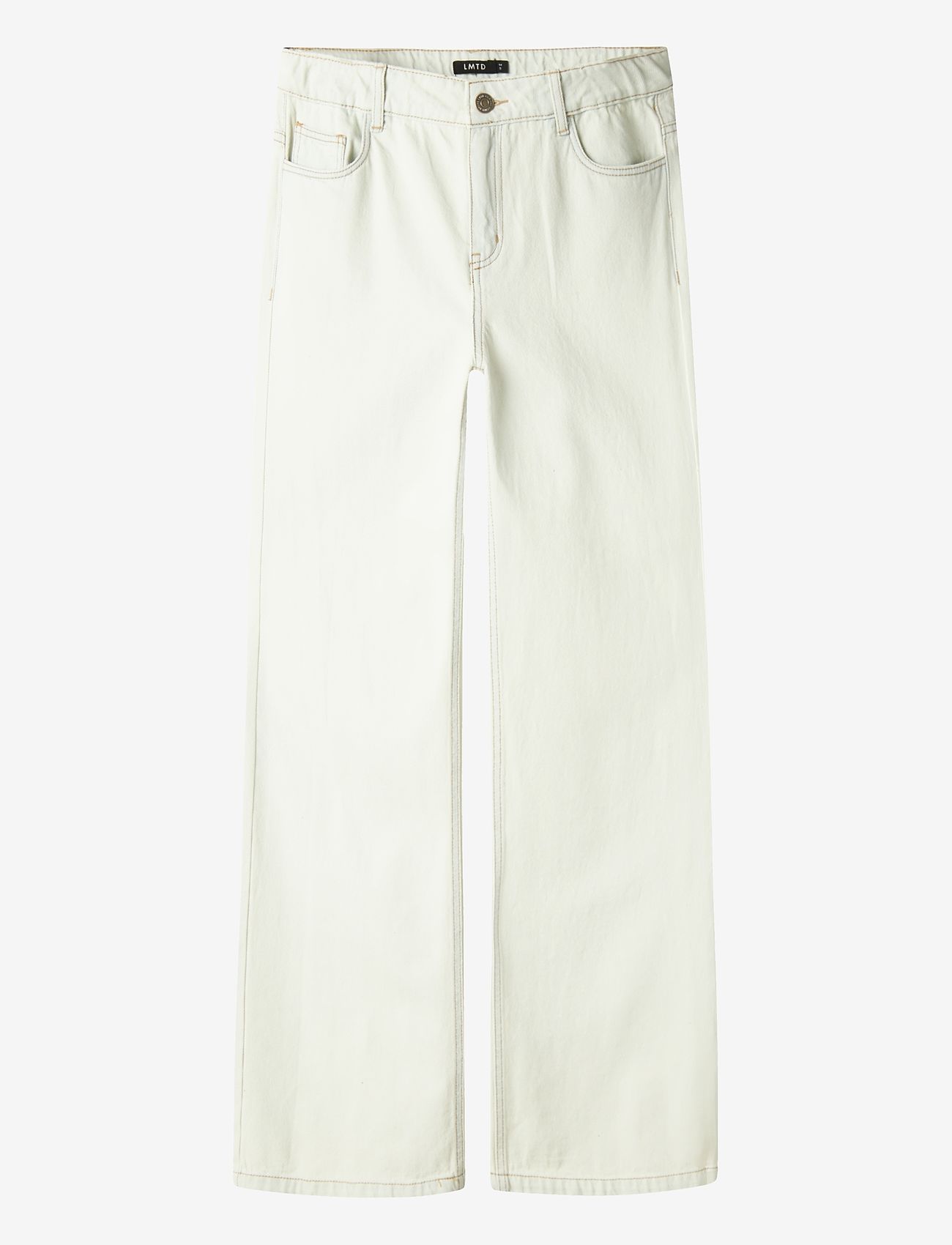 LMTD - NLFNOUD LW LC WIDE PANT - laia säärega teksad - white alyssum - 0