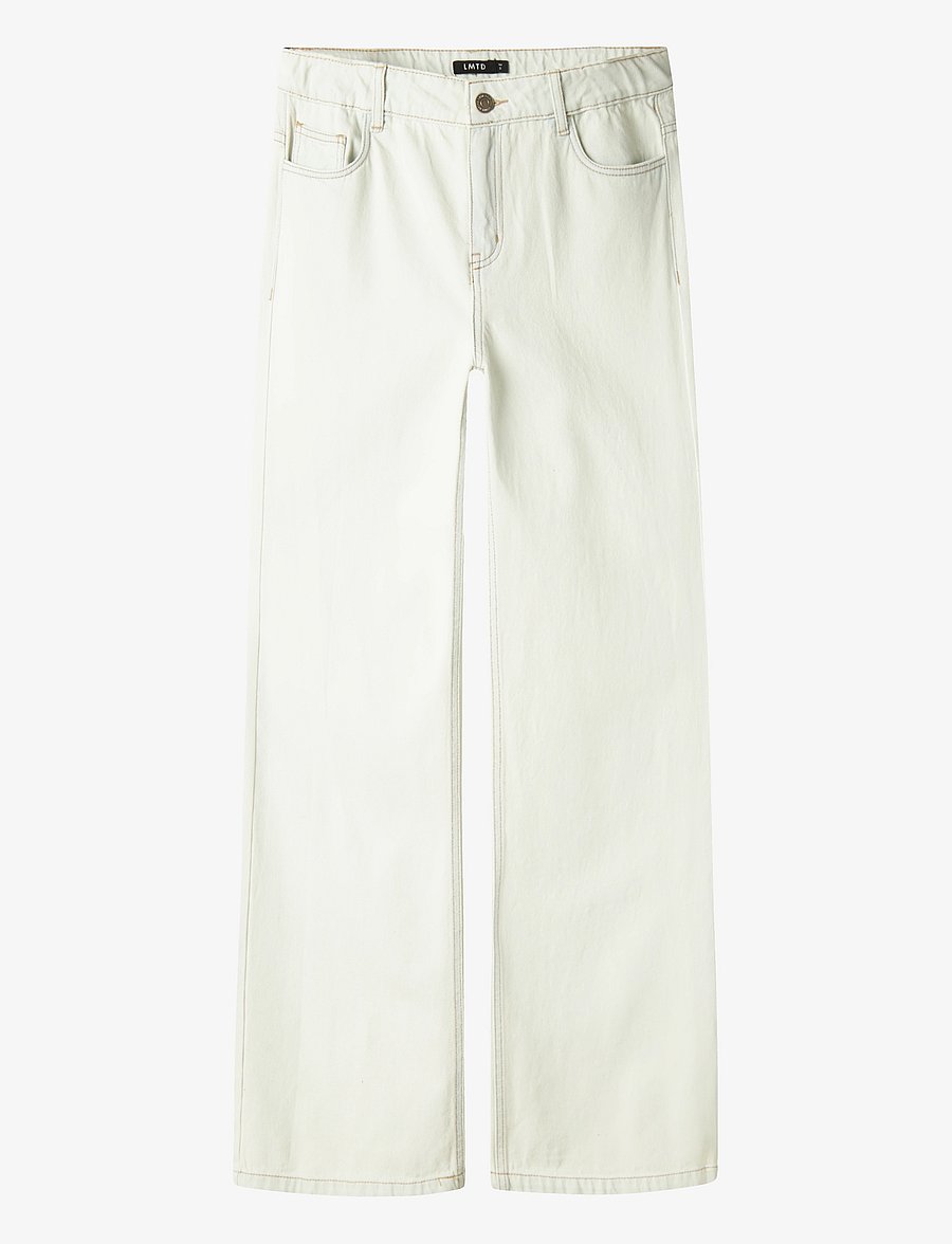 LMTD - NLFNOUD LW LC WIDE PANT - white alyssum - 0