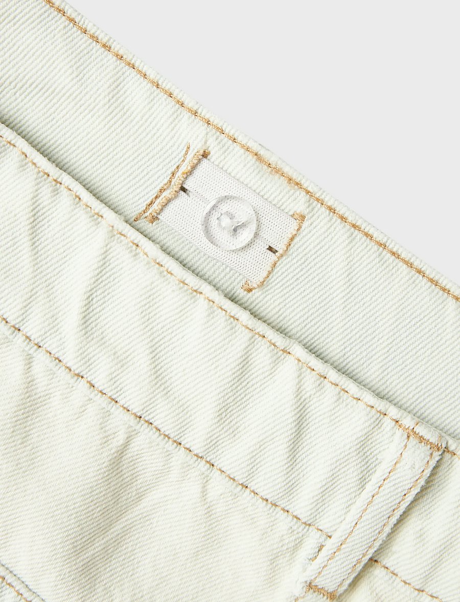 LMTD - NLFNOUD LW LC WIDE PANT - white alyssum - 2