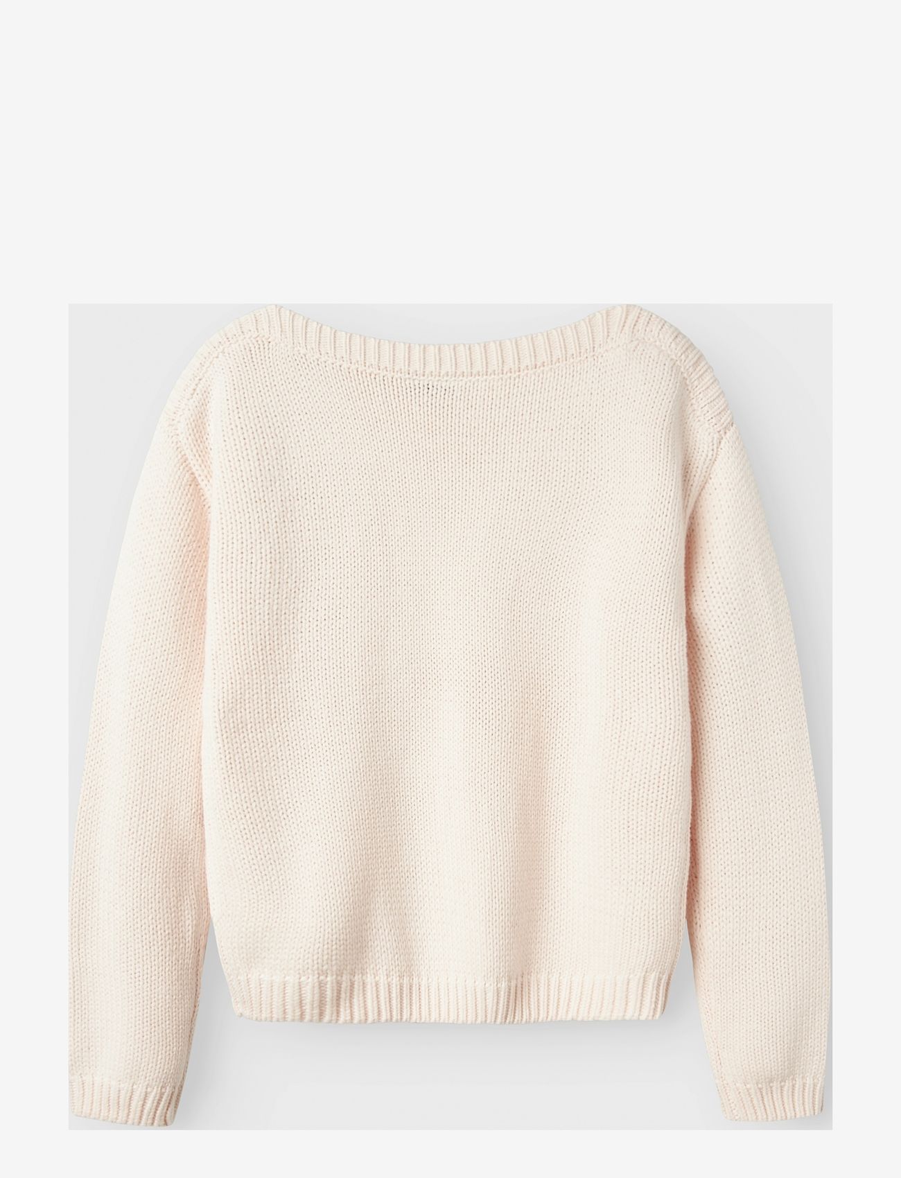 LMTD - NLFBENEDICTE LS SHORT BOATNECK KNIT - pink marshmallow - 1