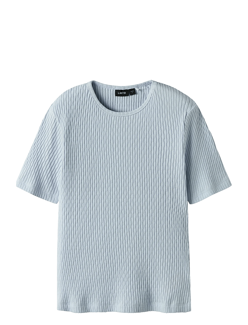 LMTD - NLFNINUSA SS SHORT TOP - kortærmede t-shirts - heather - 0