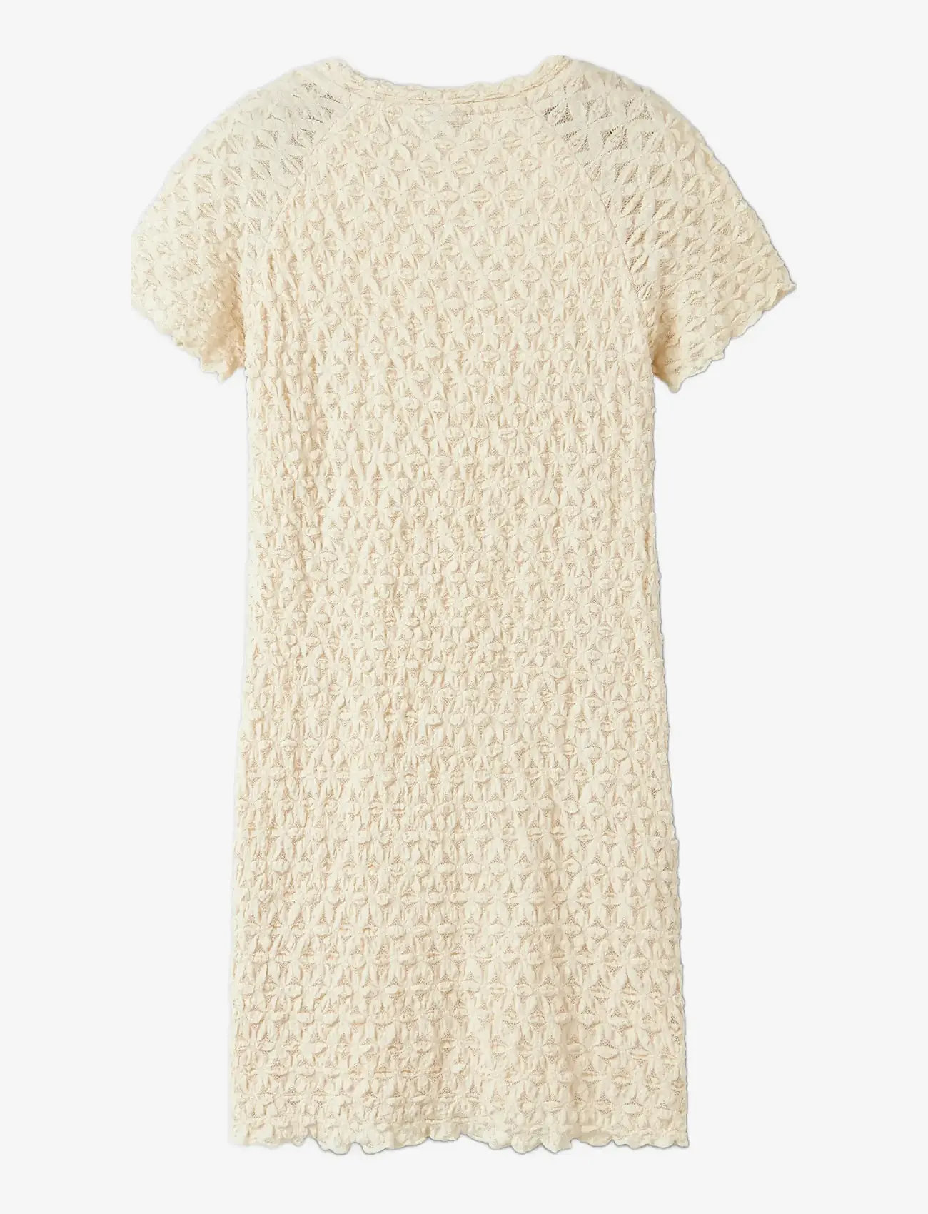 LMTD - NLFRALMA SS SHORT LACE DRESS - kurzärmelige freizeitkleider - sandshell - 1