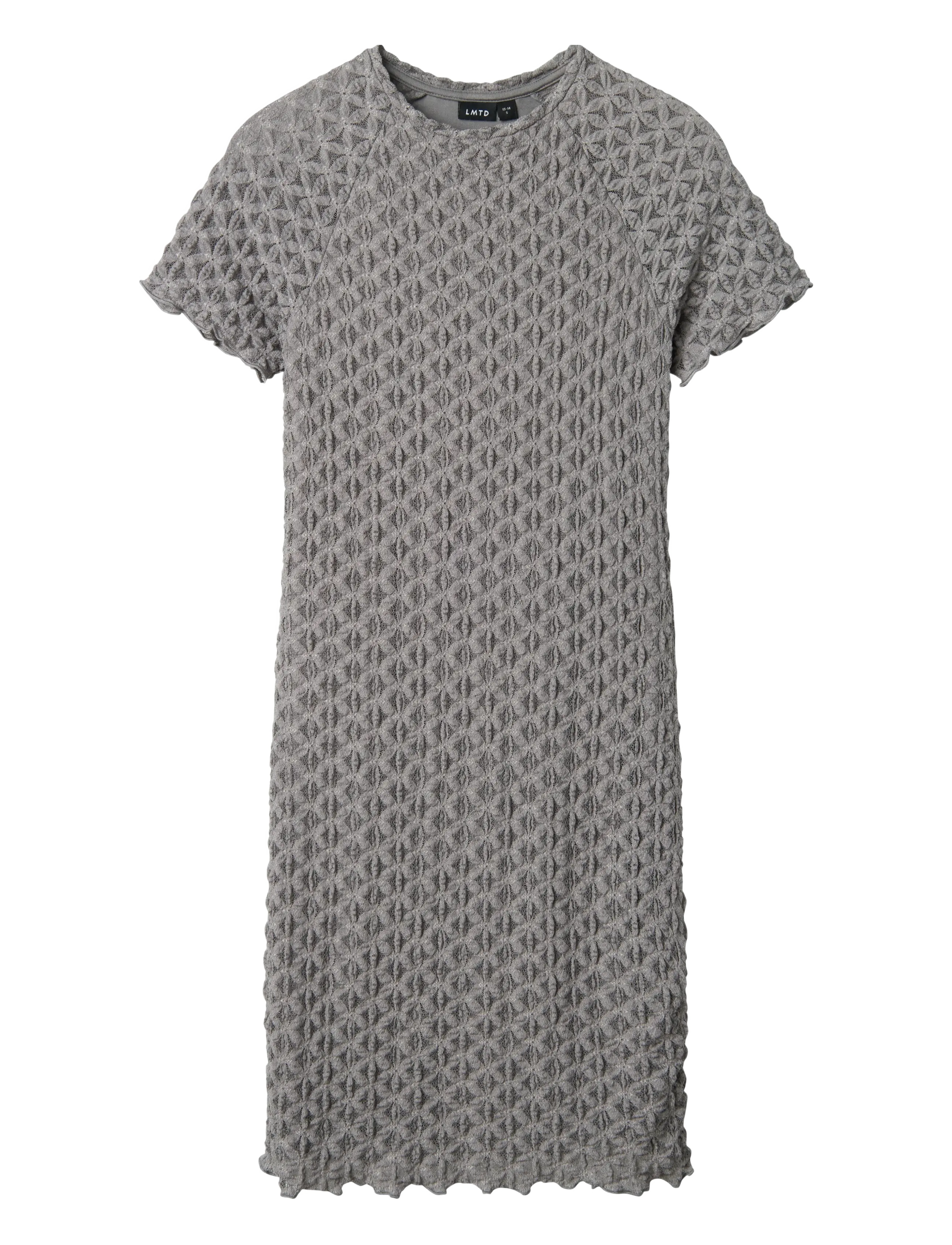 LMTD NLFRALMA SS SHORT LACE DRESS - Klänningar - SHARKSKIN / grey
