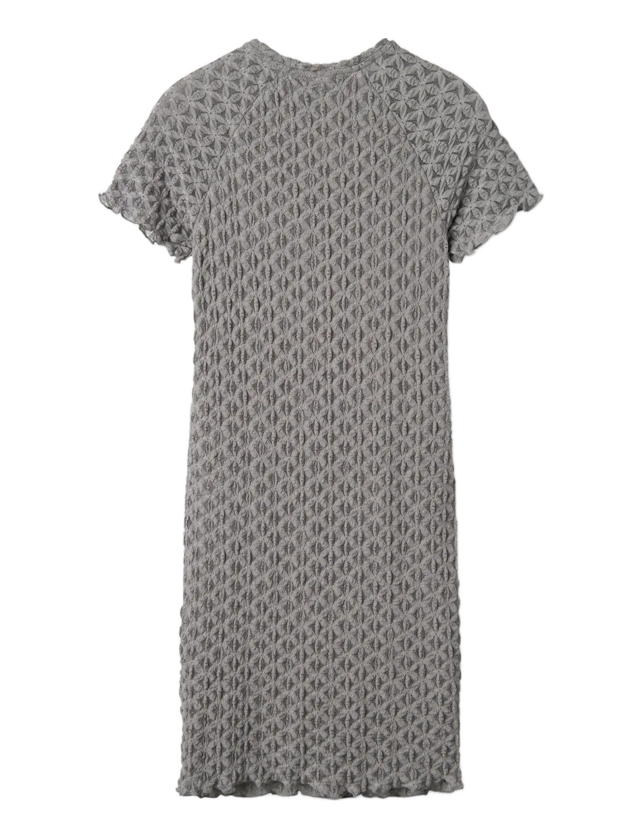LMTD - NLFRALMA SS SHORT LACE DRESS - ikdienas kleitas ar īsām piedurknēm - sharkskin - 1