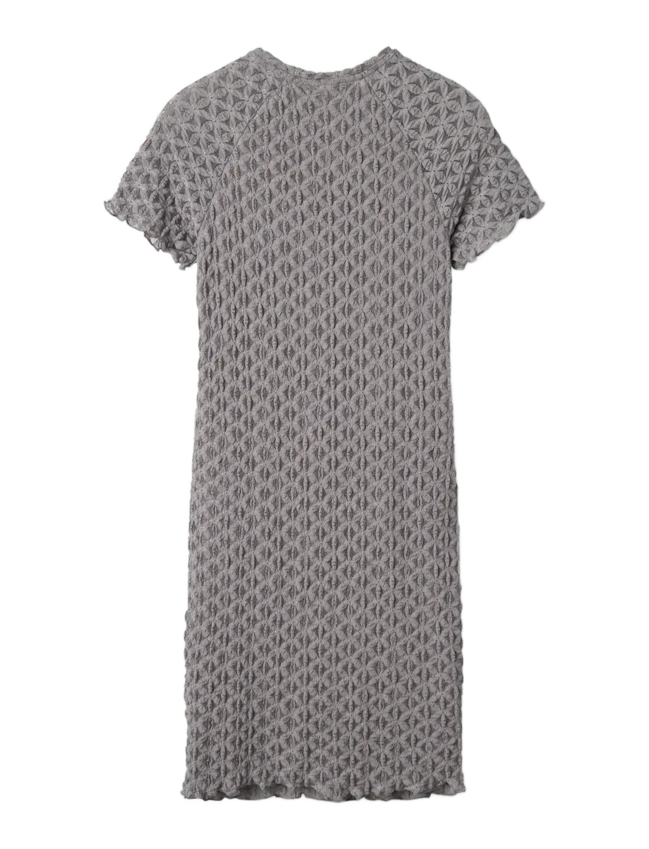 LMTD - NLFRALMA SS SHORT LACE DRESS - kurzärmelige freizeitkleider - sharkskin - 1