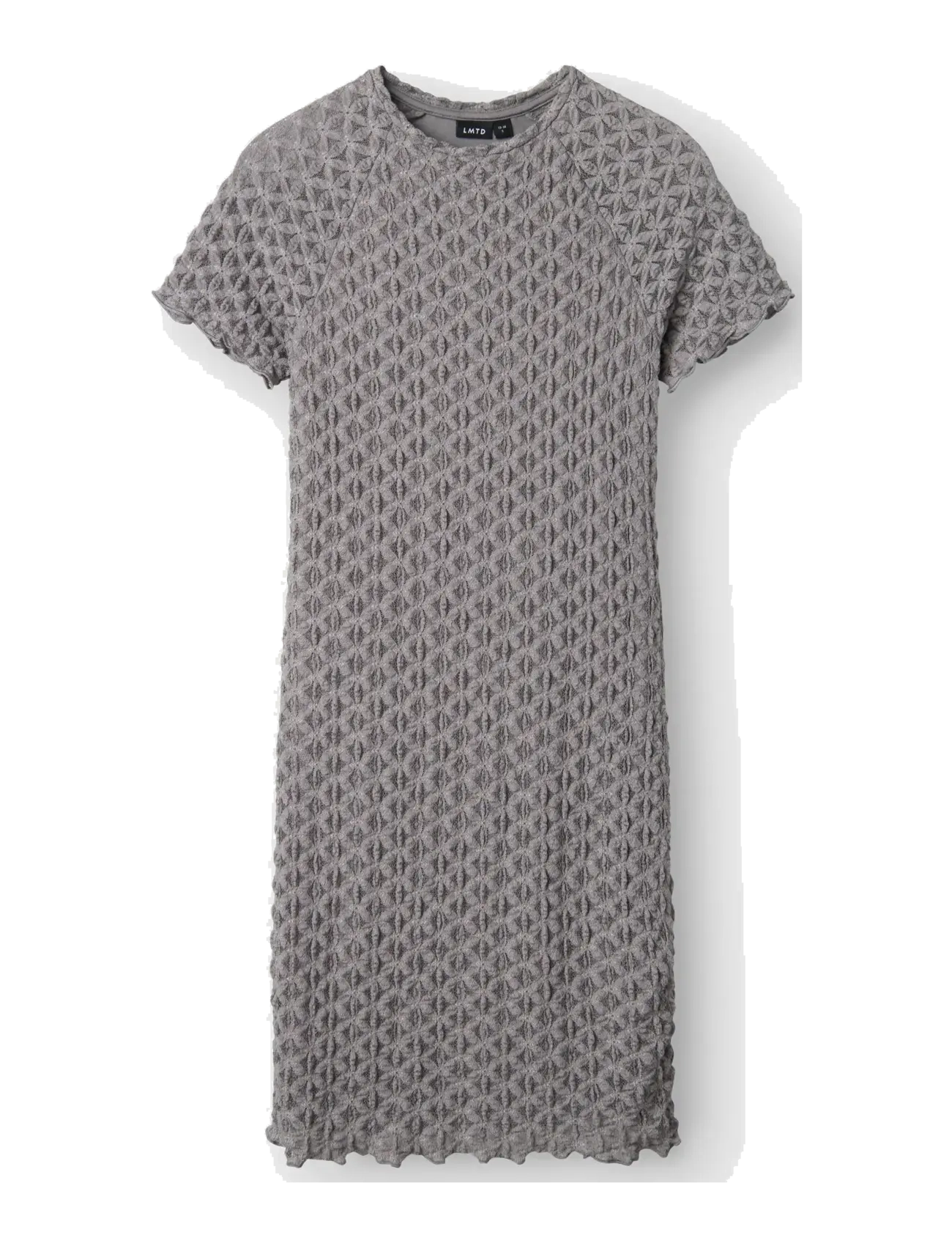 LMTD - NLFRALMA SS SHORT LACE DRESS - ikdienas kleitas ar īsām piedurknēm - sharkskin - 2