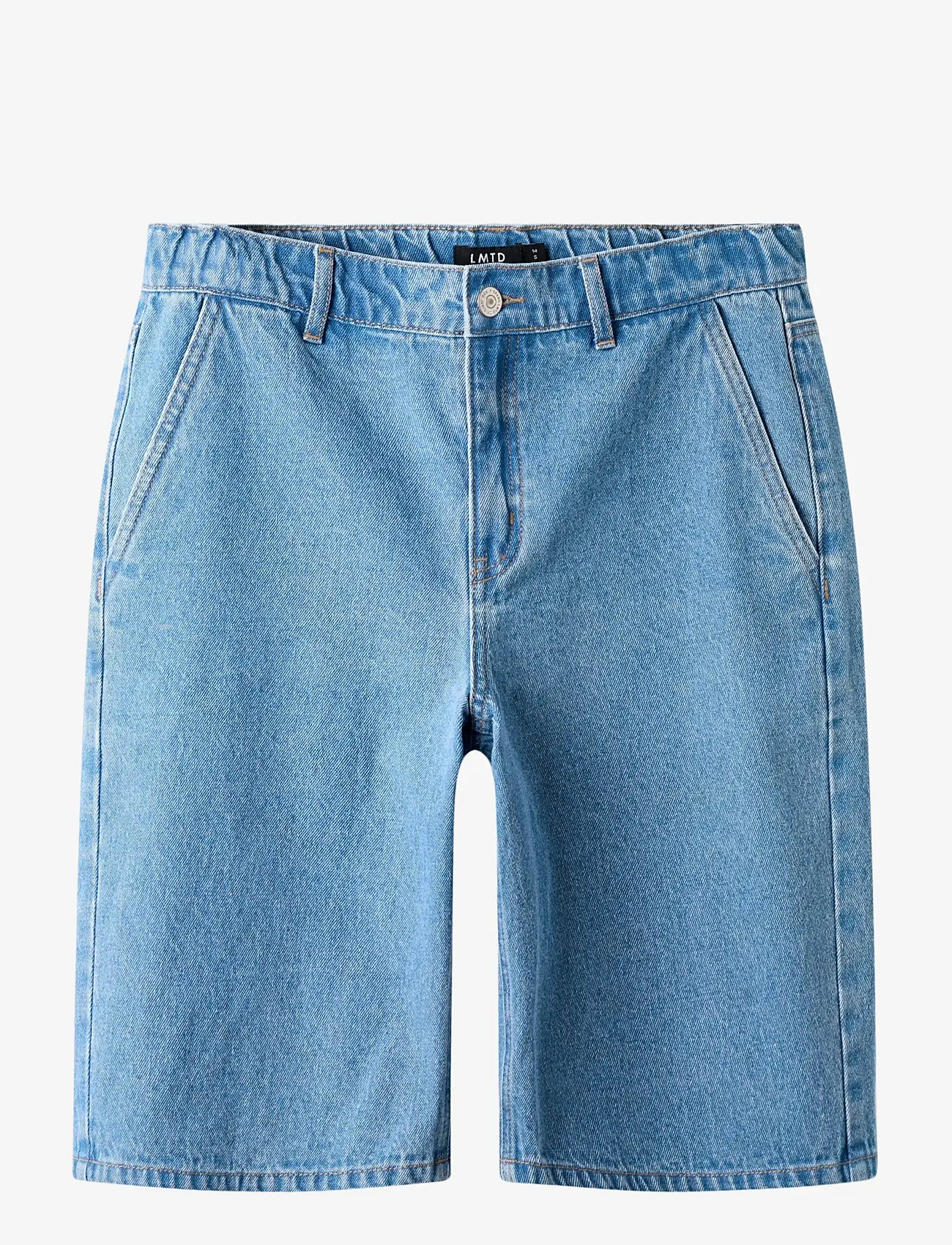 LMTD - NLNTOIZZA DNM LONG SHORTS NOOS - denimshorts - light blue denim - 0