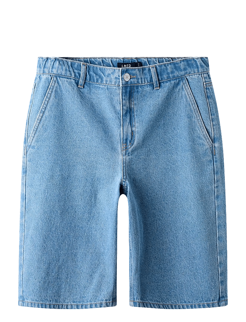 LMTD - NLNTOIZZA DNM LONG SHORTS NOOS - denimshorts - light blue denim - 0