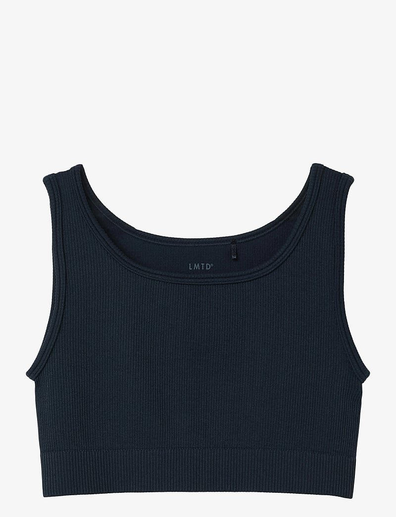 LMTD - NLFFAYLE RIB CROP TANK TOP - tanktops - dark sapphire - 0