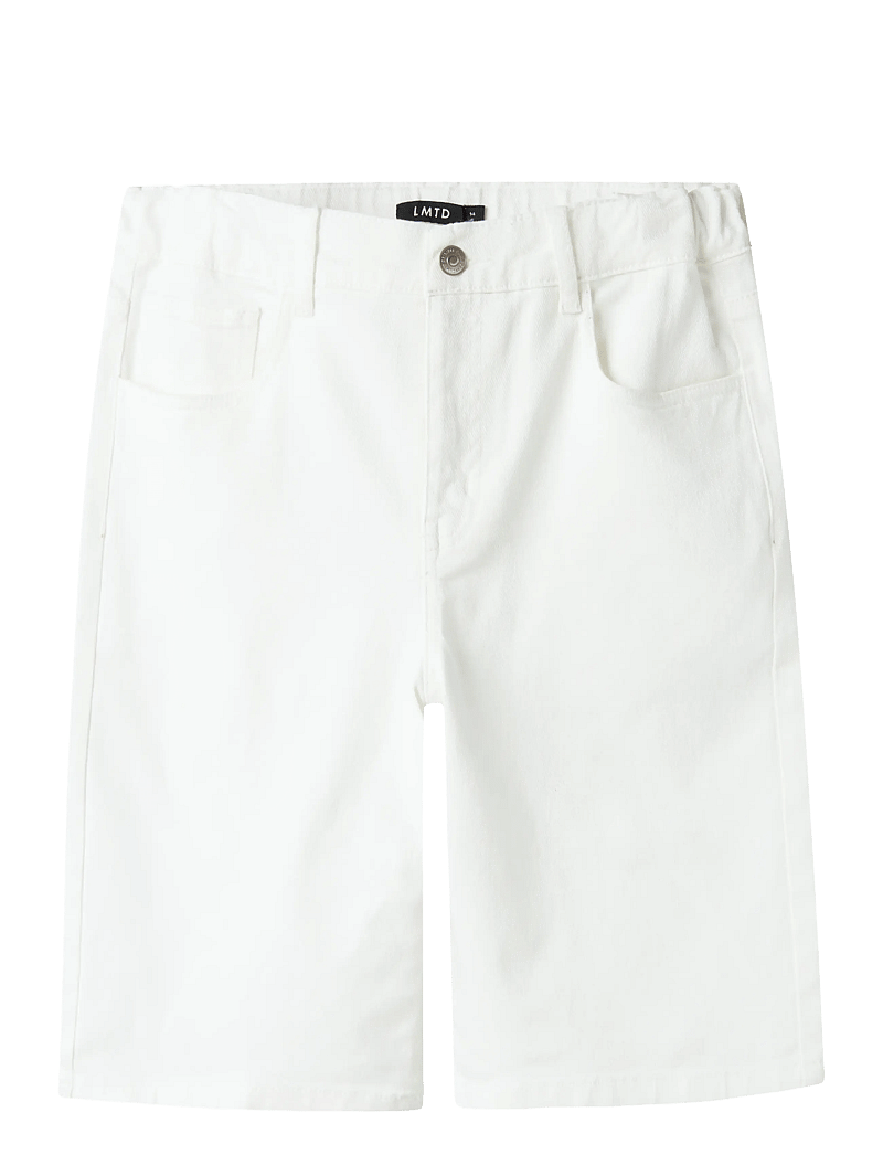 LMTD - NLNTAZZA TWI LONG SHORTS - denimshorts - bright white - 0