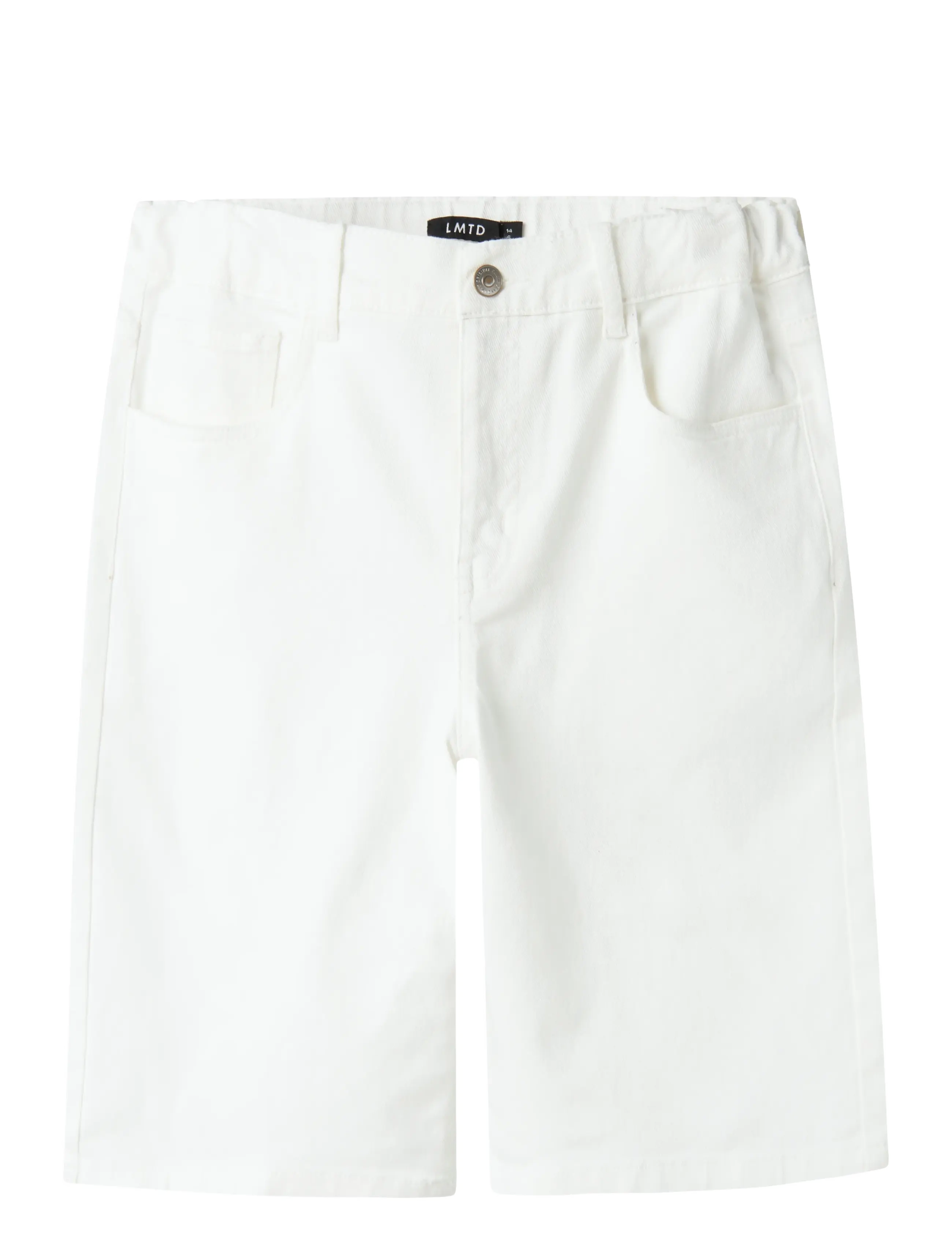 LMTD NLNTAZZA TWI LONG SHORTS - Shorts - BRIGHT WHITE / white