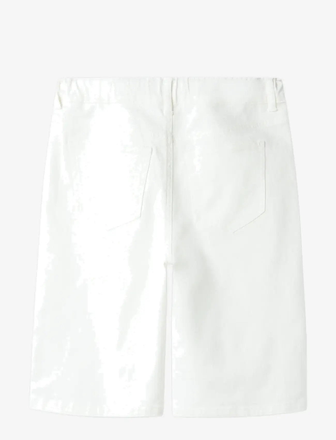 LMTD - NLNTAZZA TWI LONG SHORTS - denimshorts - bright white - 1