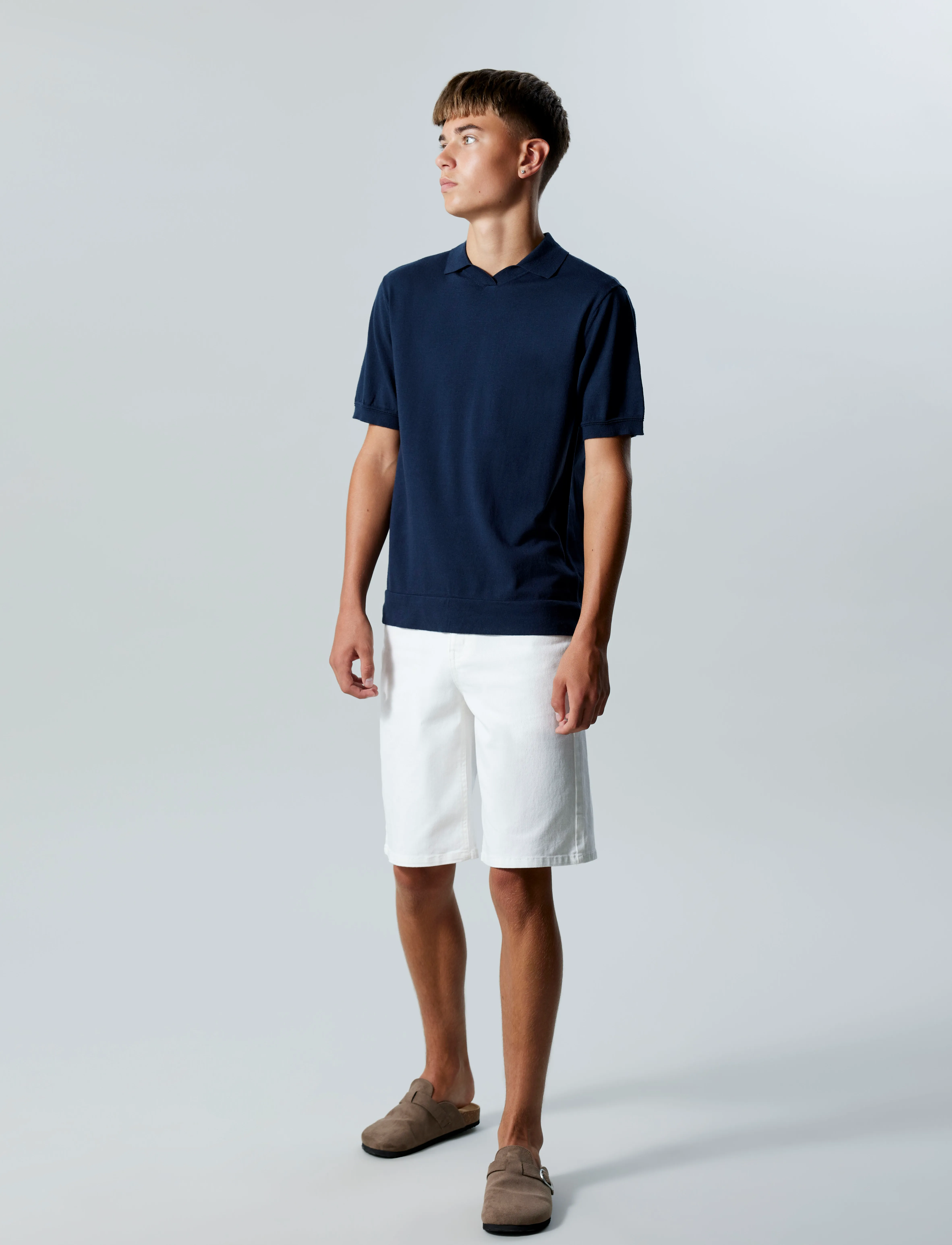 LMTD - NLNTAZZA TWI LONG SHORTS - denimshorts - bright white - 2