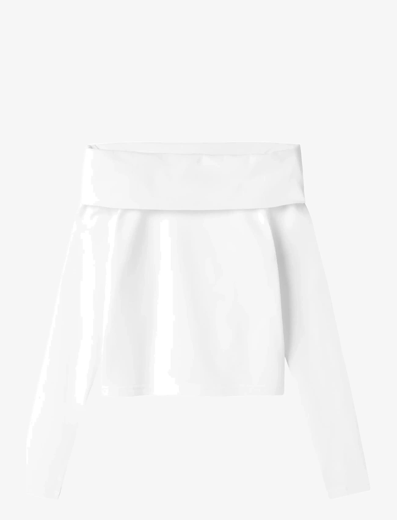 LMTD - NLFNOVE LS OFFSHOULDER TOP - langärmelig - bright white - 0
