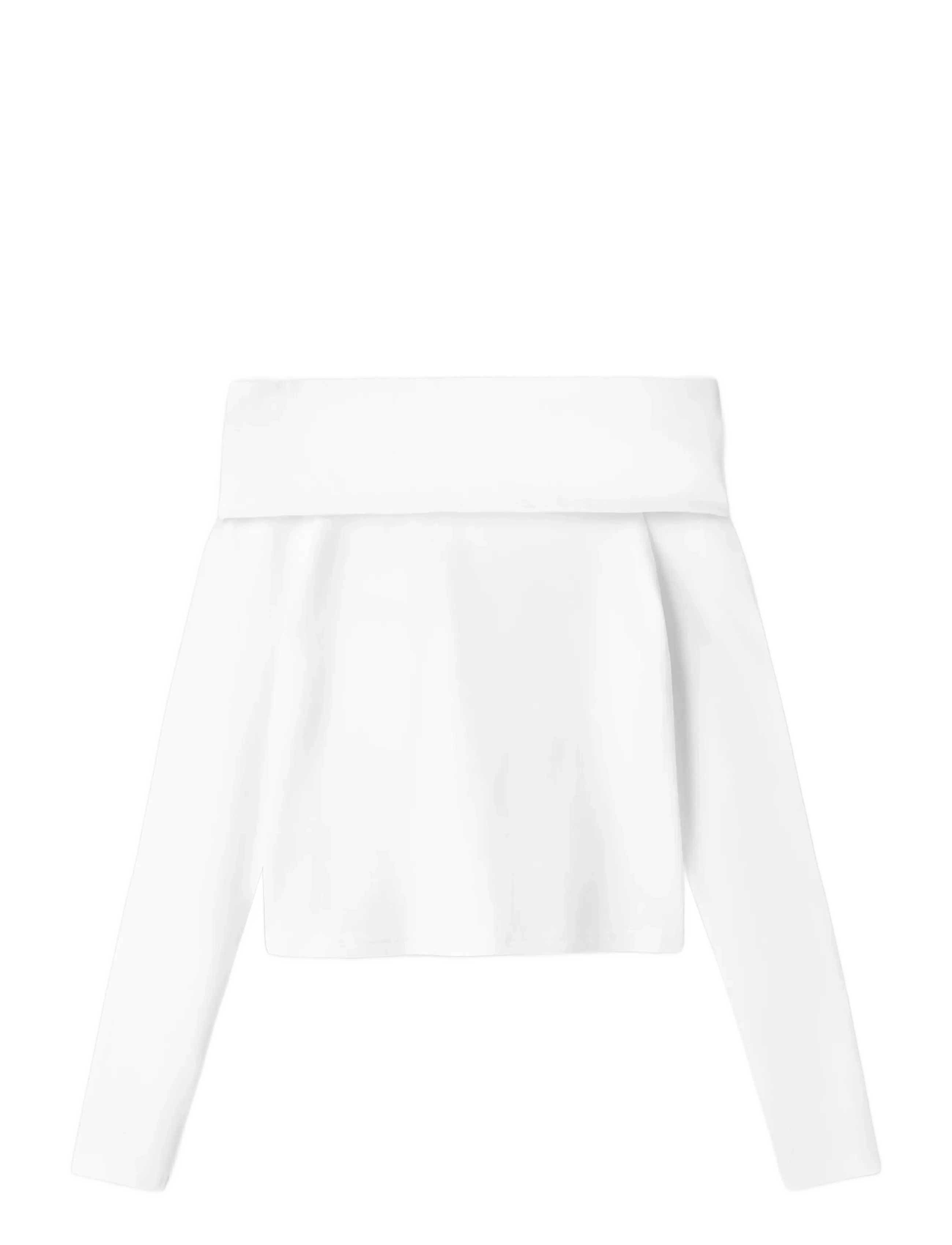 LMTD - NLFNOVE LS OFFSHOULDER TOP - langermede t-skjorter - bright white - 1