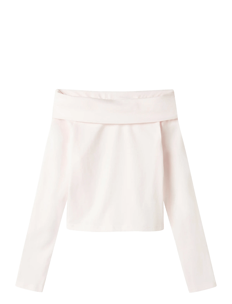 LMTD - NLFNOVE LS OFFSHOULDER TOP - pikkade varrukatega t-särgid - pink marshmallow - 0