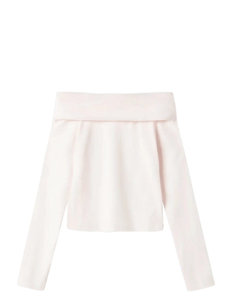 LMTD - NLFNOVE LS OFFSHOULDER TOP - pikkade varrukatega t-särgid - pink marshmallow - 1