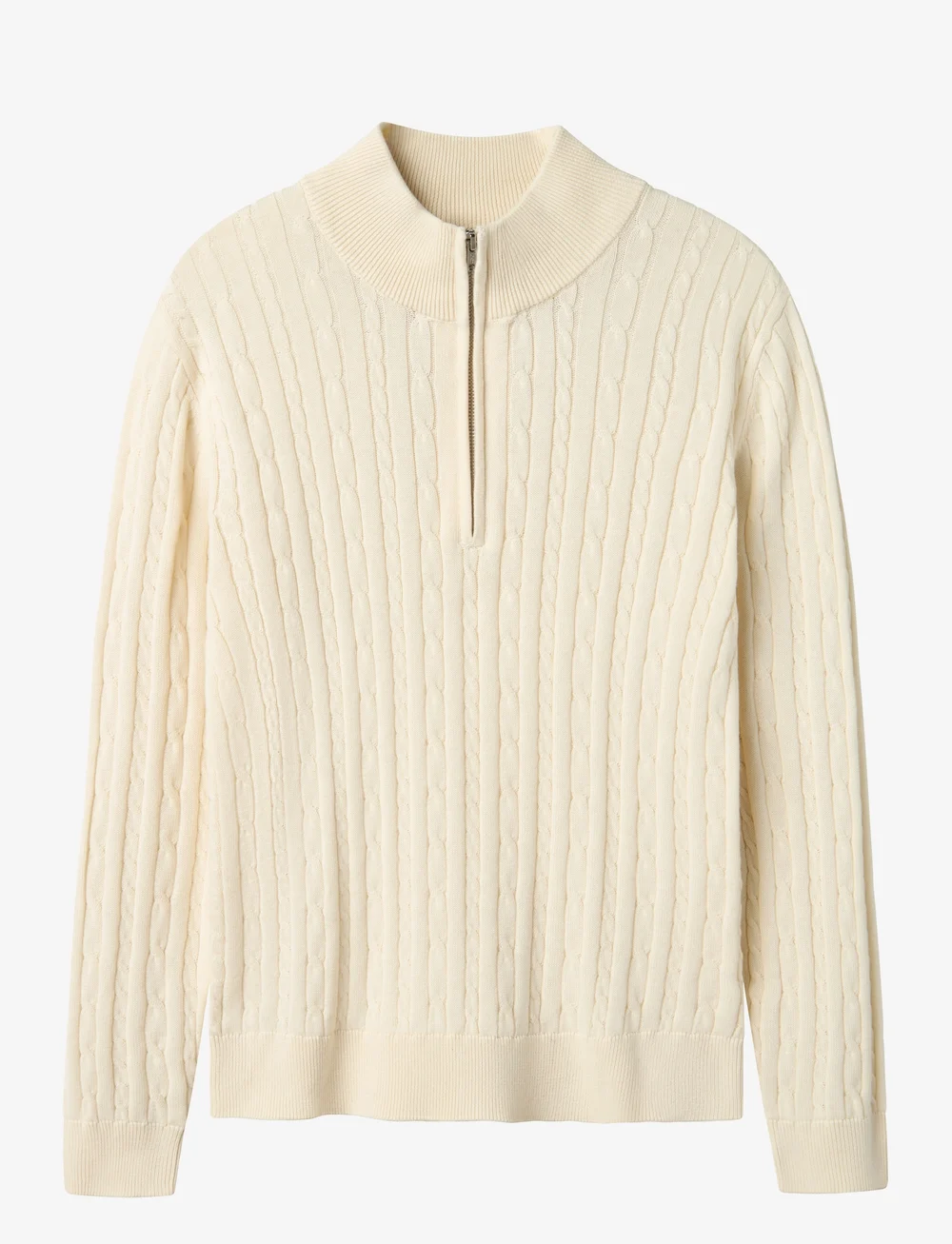 LMTD - NLMHABEL LS HALF ZIP S KNIT - jumpers - antique white - 0