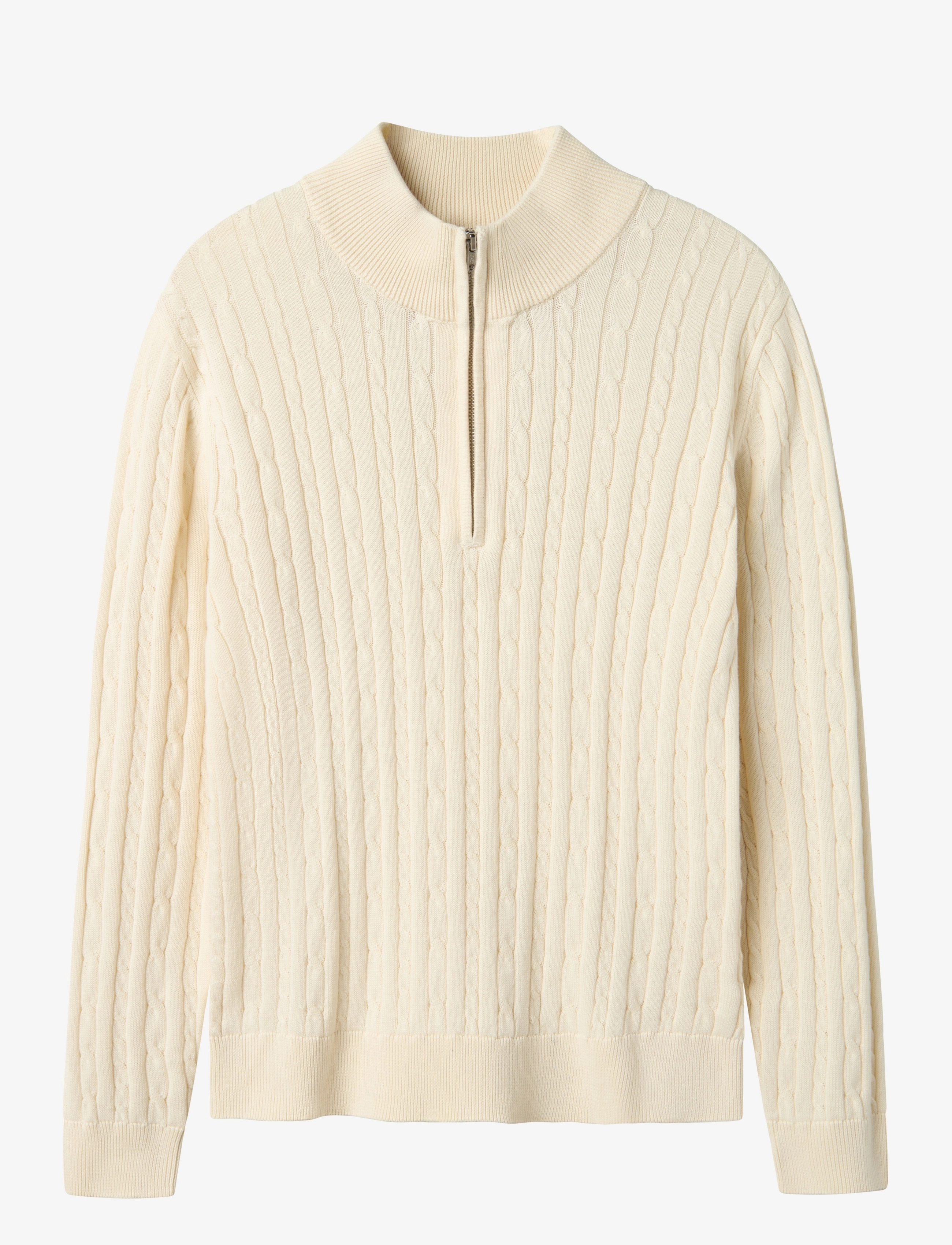 LMTD NLMHABEL LS HALF ZIP S KNIT - Pullover - ANTIQUE WHITE / cream