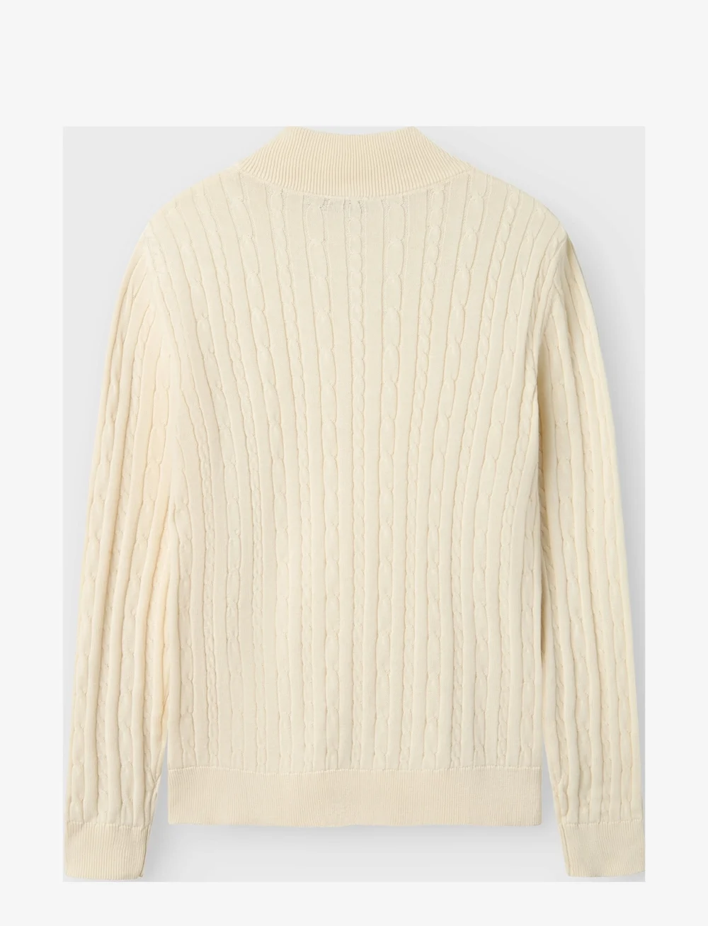 LMTD - NLMHABEL LS HALF ZIP S KNIT - jumpers - antique white - 1