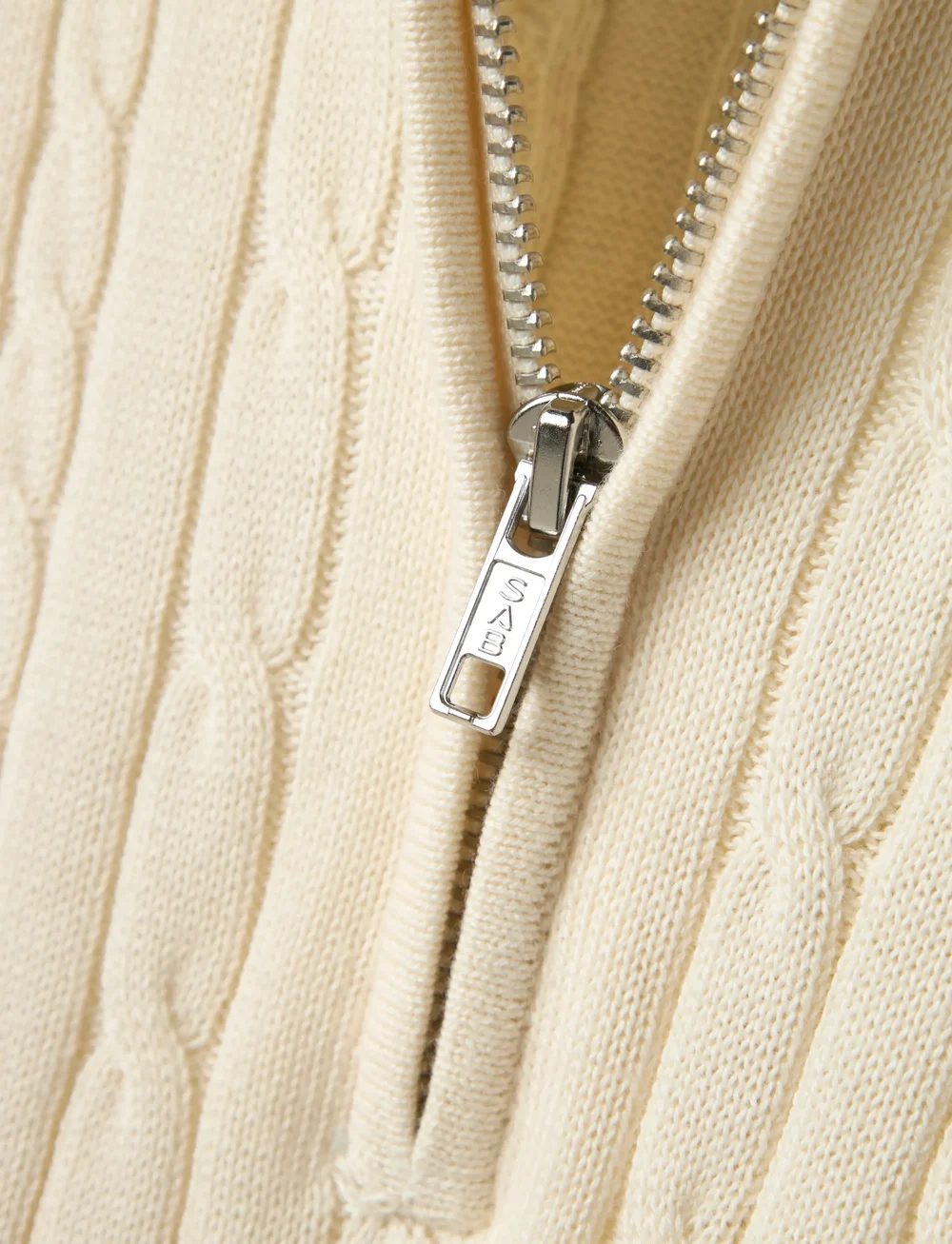 LMTD - NLMHABEL LS HALF ZIP S KNIT - jumpers - antique white - 2