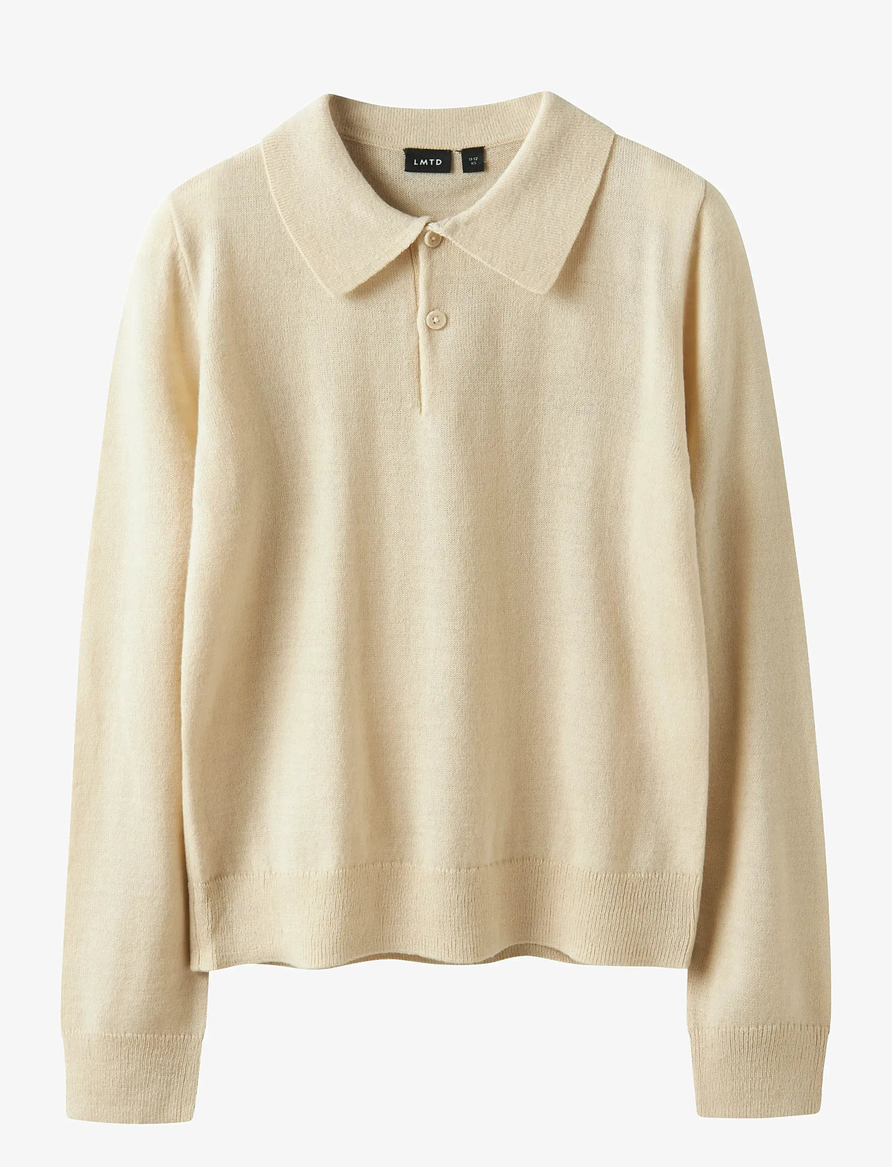 LMTD - NLMDANCY LS S THIN KNIT POLO - poloer - peyote - 0