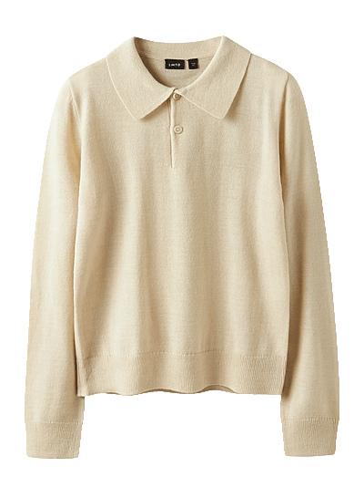 Nlmdancy Ls S Thin Knit Polo - LangæRmede Poloer