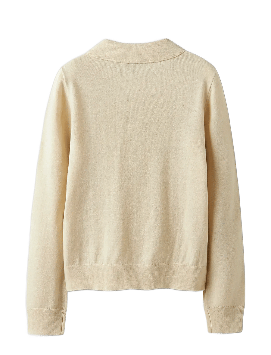 LMTD - NLMDANCY LS S THIN KNIT POLO - langärmelig poloshirt - peyote - 1