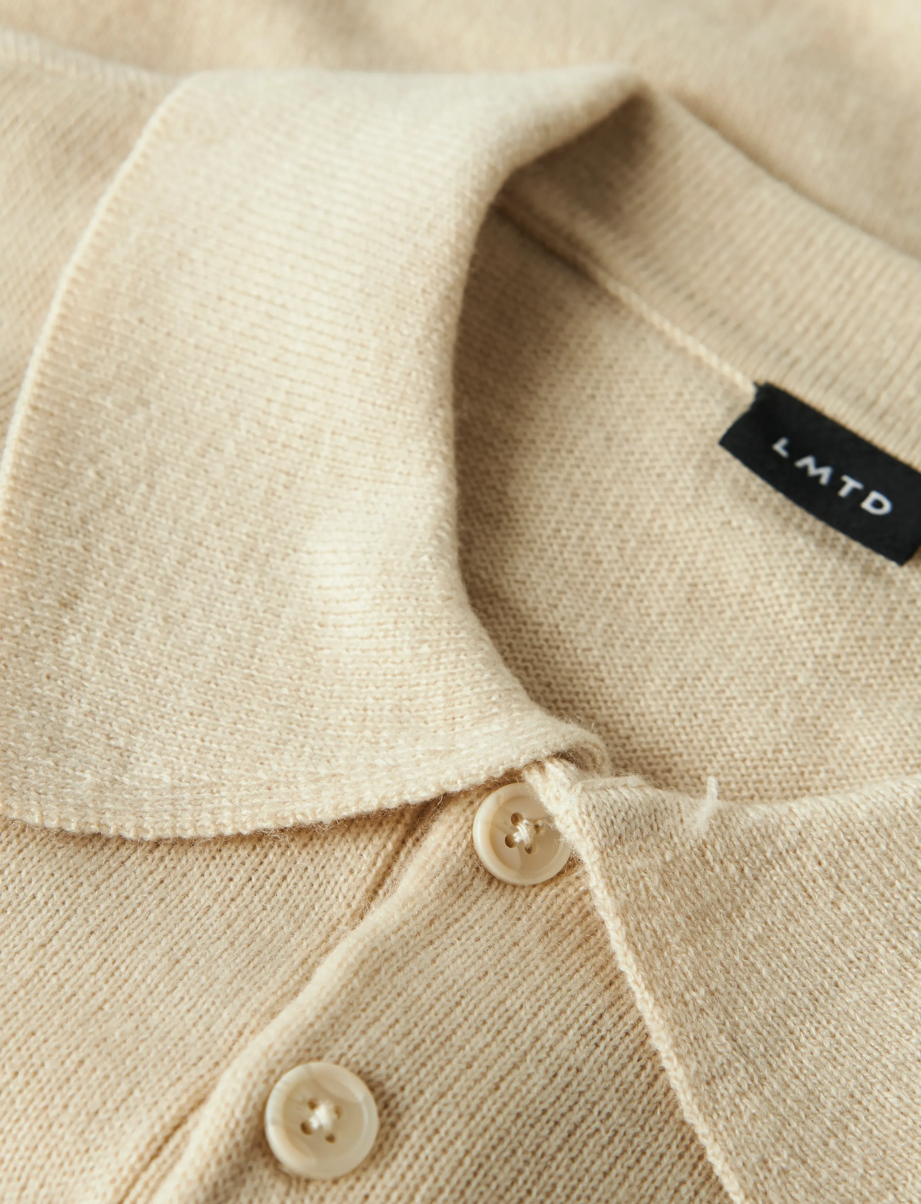 LMTD - NLMDANCY LS S THIN KNIT POLO - pikéer - peyote - 2