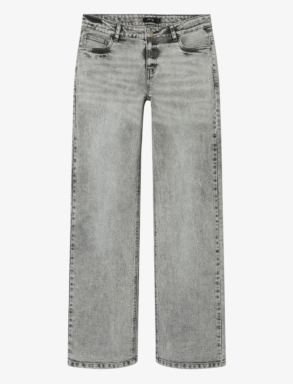 LMTD - NLFTIANNA DNM LW WIDE PANT NOOS - laia säärega teksad - light grey denim - 0