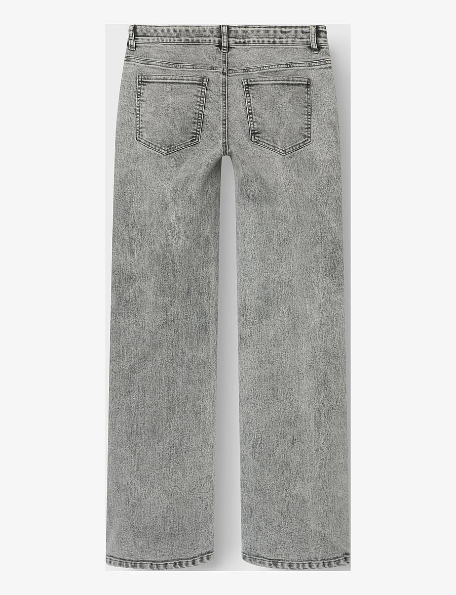LMTD - NLFTIANNA DNM LW WIDE PANT NOOS - hosen mit weitem bein - light grey denim - 1