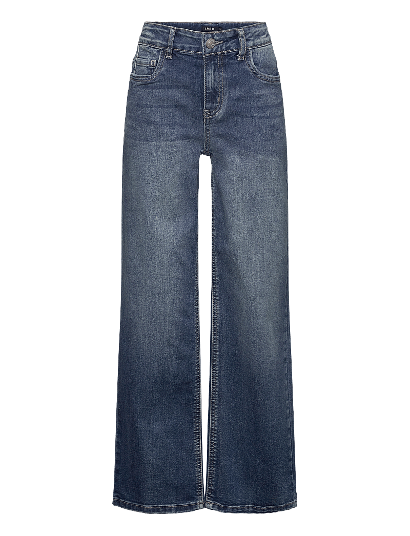LMTD - NLFTEPPI DNM NW WIDE PANT NOOS - platūs džinsai - dark blue denim - 0