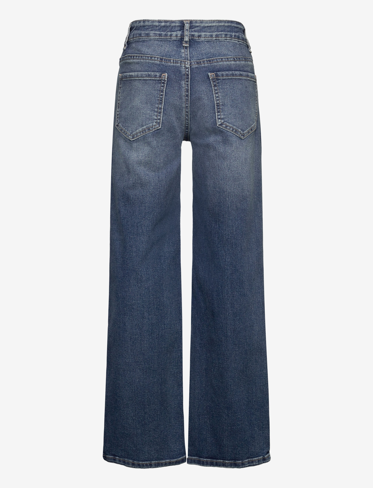 LMTD - NLFTEPPI DNM NW WIDE PANT NOOS - brede jeans - dark blue denim - 1