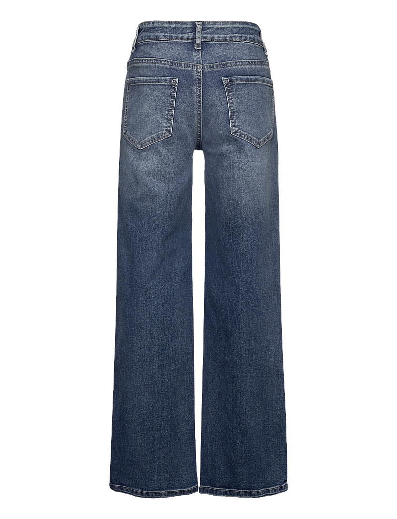 LMTD - NLFTEPPI DNM NW WIDE PANT NOOS - platūs džinsai - dark blue denim - 1