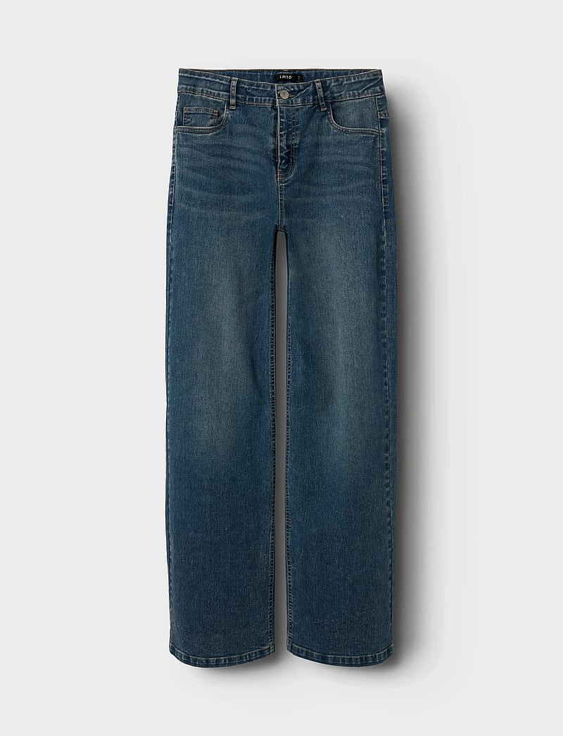 LMTD - NLFTEPPI DNM NW WIDE PANT NOOS - platūs džinsai - dark blue denim - 4