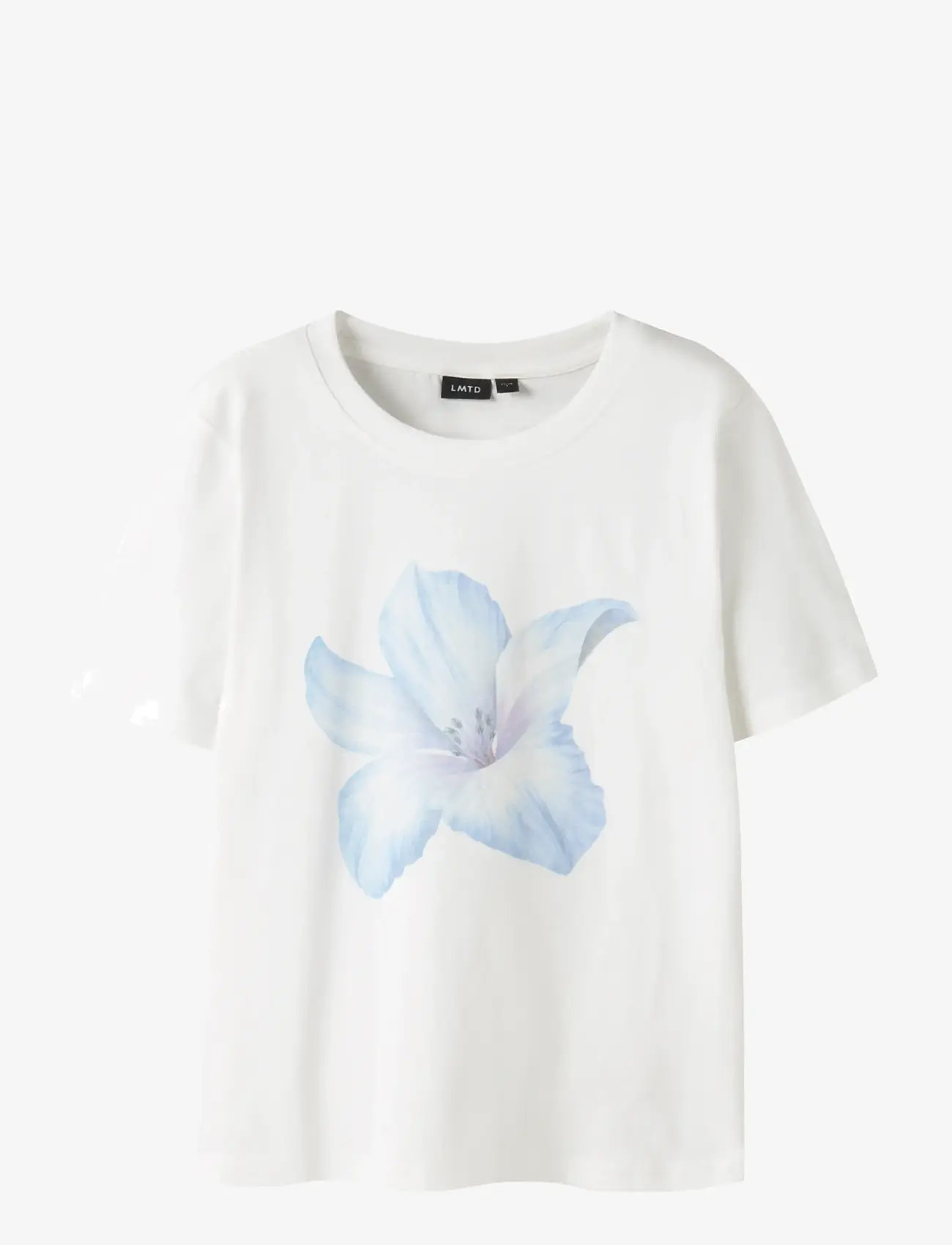LMTD - NLFTROPIC SS SHORT S TOP - kortärmade t-shirts - bright white - 0