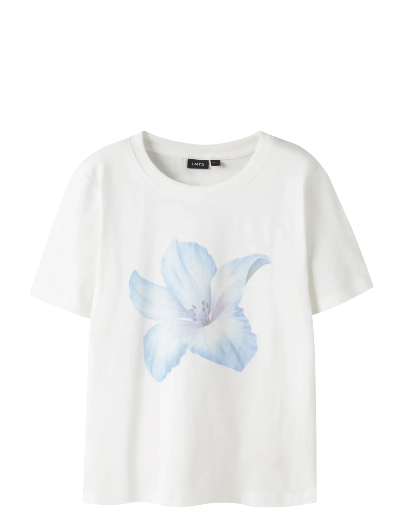 LMTD NLFTROPIC SS SHORT S TOP - Teens 140-176 - BRIGHT WHITE / cream