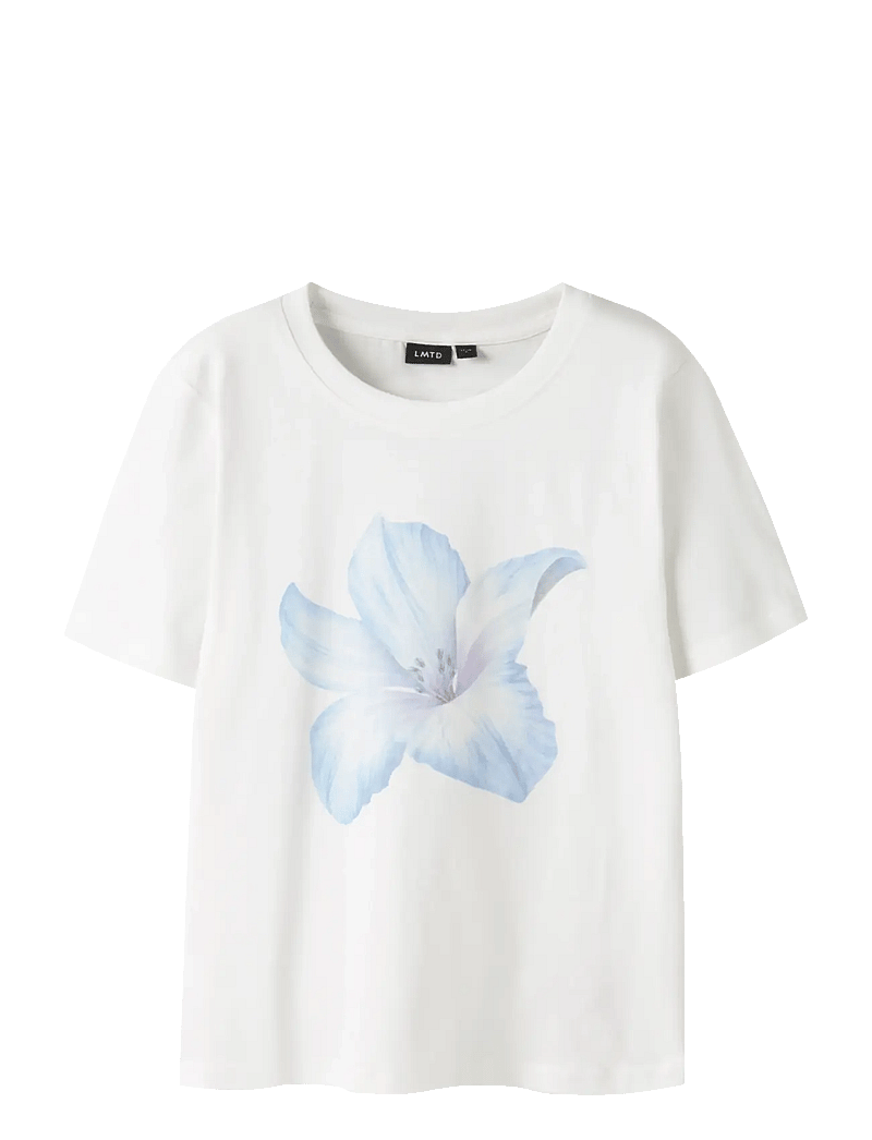 LMTD - NLFTROPIC SS SHORT S TOP - kortärmade t-shirts - bright white - 0