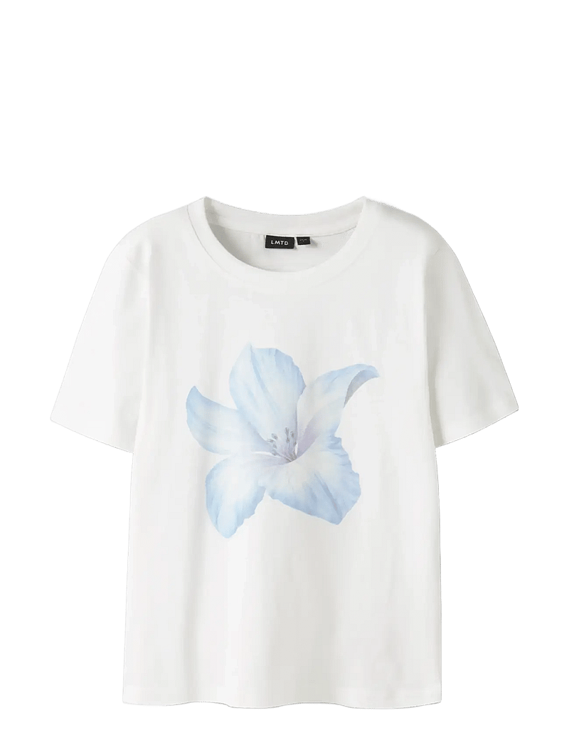 LMTD - NLFTROPIC SS SHORT S TOP - kortärmade t-shirts - bright white - 2