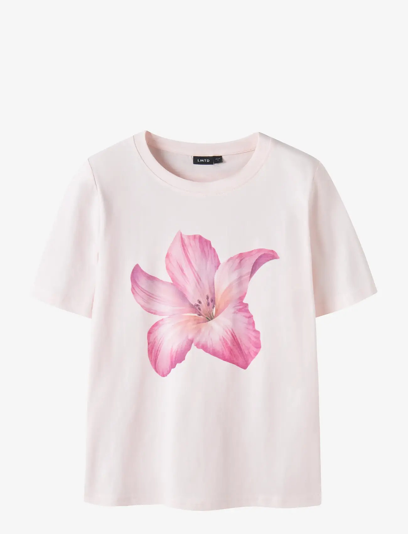 LMTD - NLFTROPIC SS SHORT S TOP - kortærmede - pink marshmallow - 0