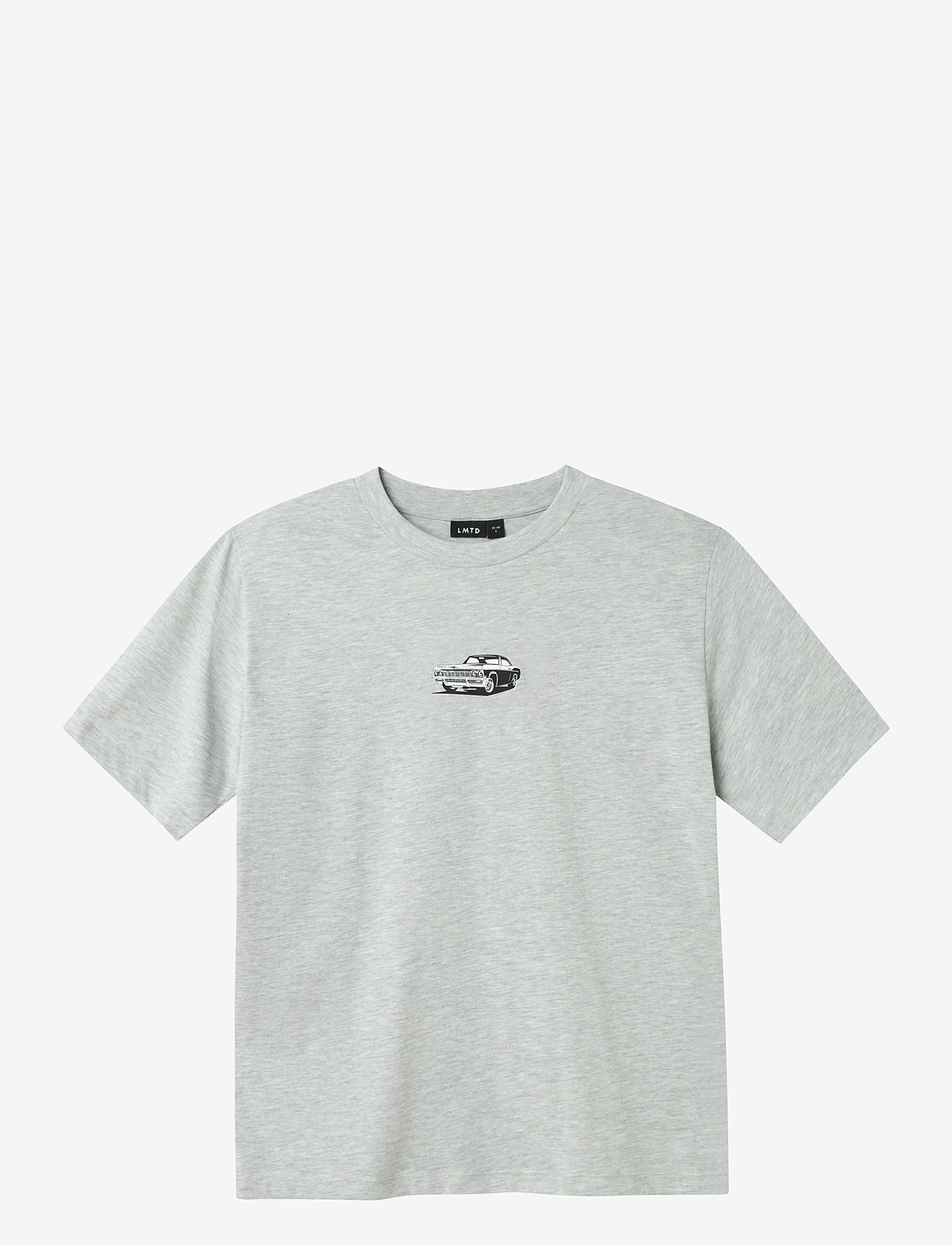 LMTD - NLMSHOSTAR SS L TOP - sügisesed riided - light grey melange - 0