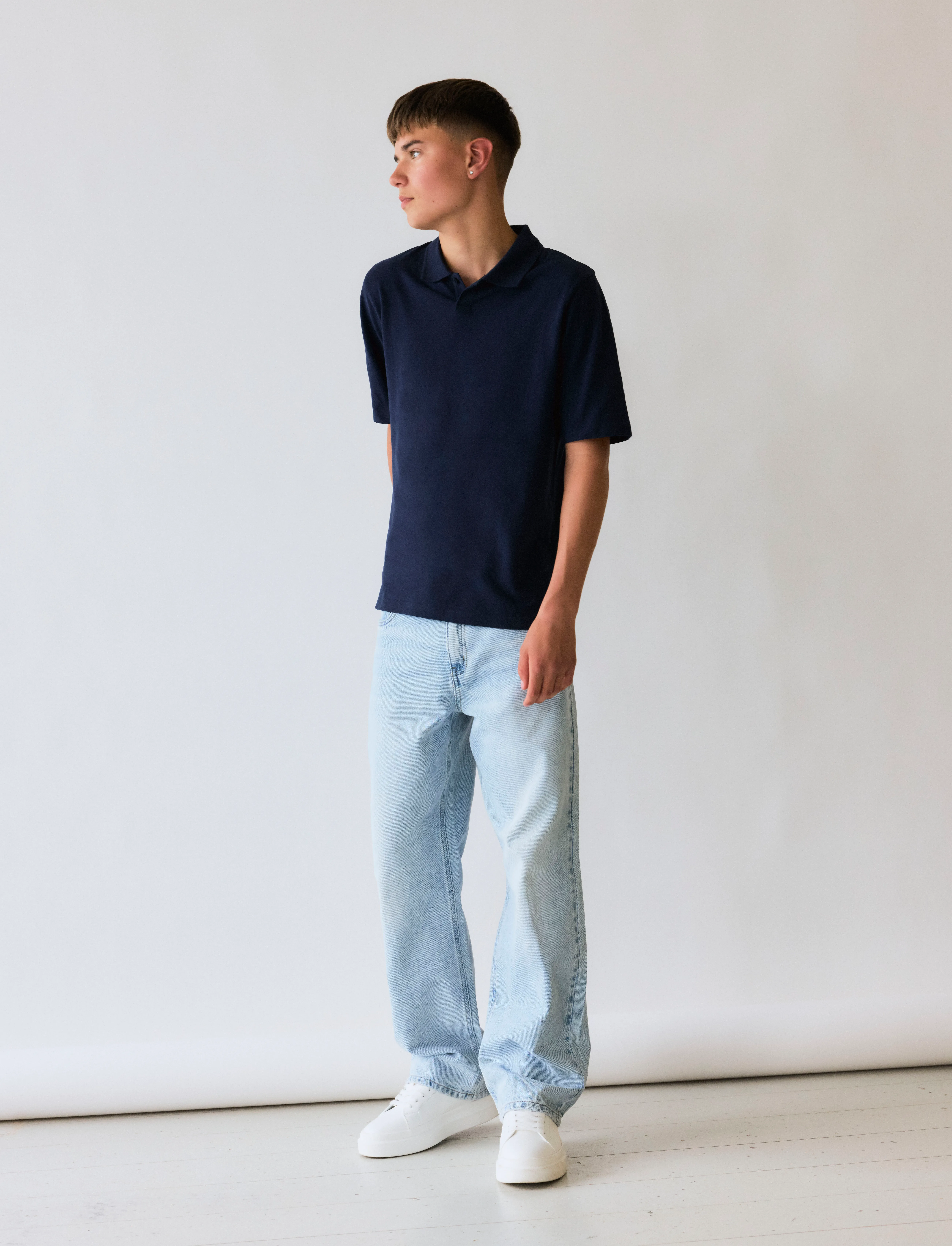 LMTD - NLMHANNES SS L PIQUE POLO - dark sapphire - 3
