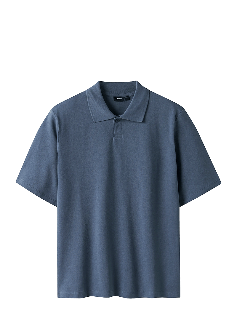 LMTD - NLMHANNES SS L PIQUE POLO - short-sleeved polos - vintage indigo - 0