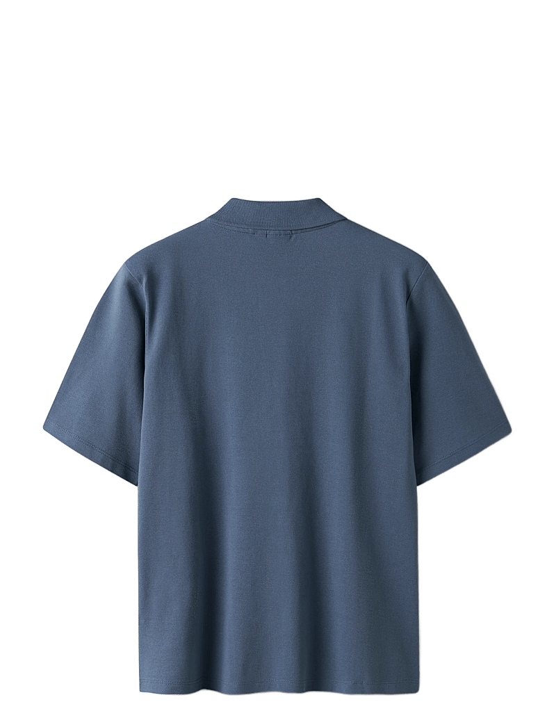 LMTD - NLMHANNES SS L PIQUE POLO - short-sleeved polos - vintage indigo - 1