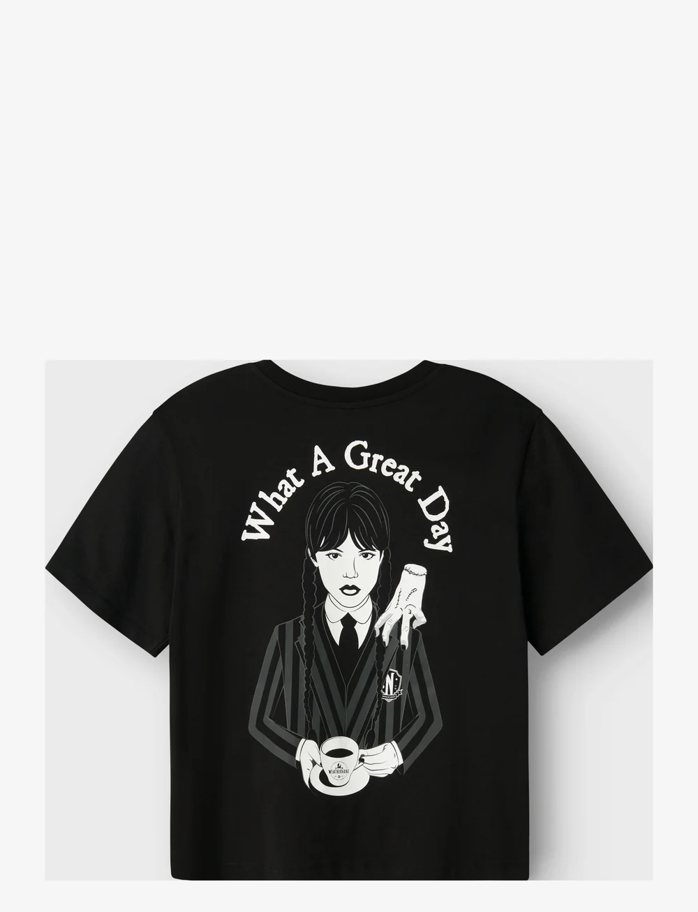 LMTD - NLFSILLE WEDNESDAY SS L TOP SKY - lühikeste varrukatega t-särgid - black - 1